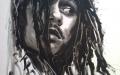 Öl auf Leinwand, 50x70, 2013, "Damian Marley"